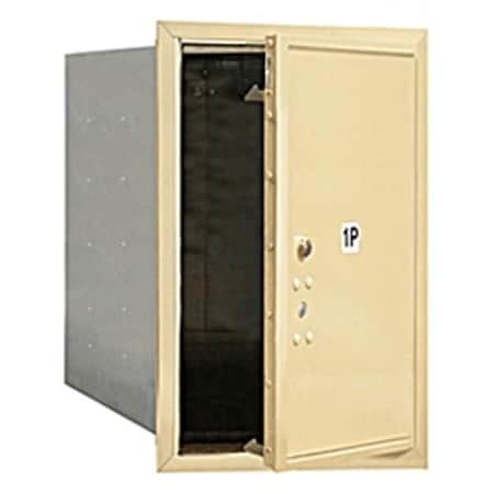 Salsbury Industries Salsbury Industries 3706S-1PSFU 4C Horiz Mailbox Parcel Locker in Sandstone - Front Loading Access 3706S-1PSFU